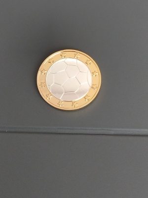 Moneda Sorteo Dorado Gris