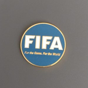 Moneda Sorteo FIFA Azul Dorado