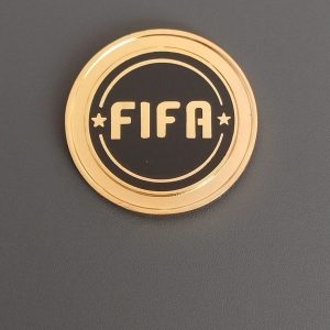 Moneda Sorteo FIFA Negro Dorado