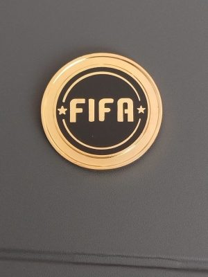 Moneda Sorteo FIFA Negro Dorado