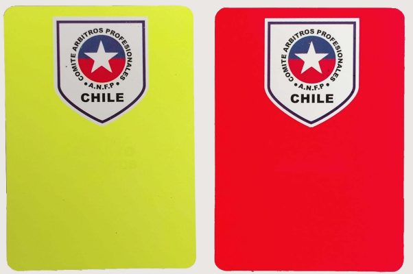 Par de tarjetas de árbitro